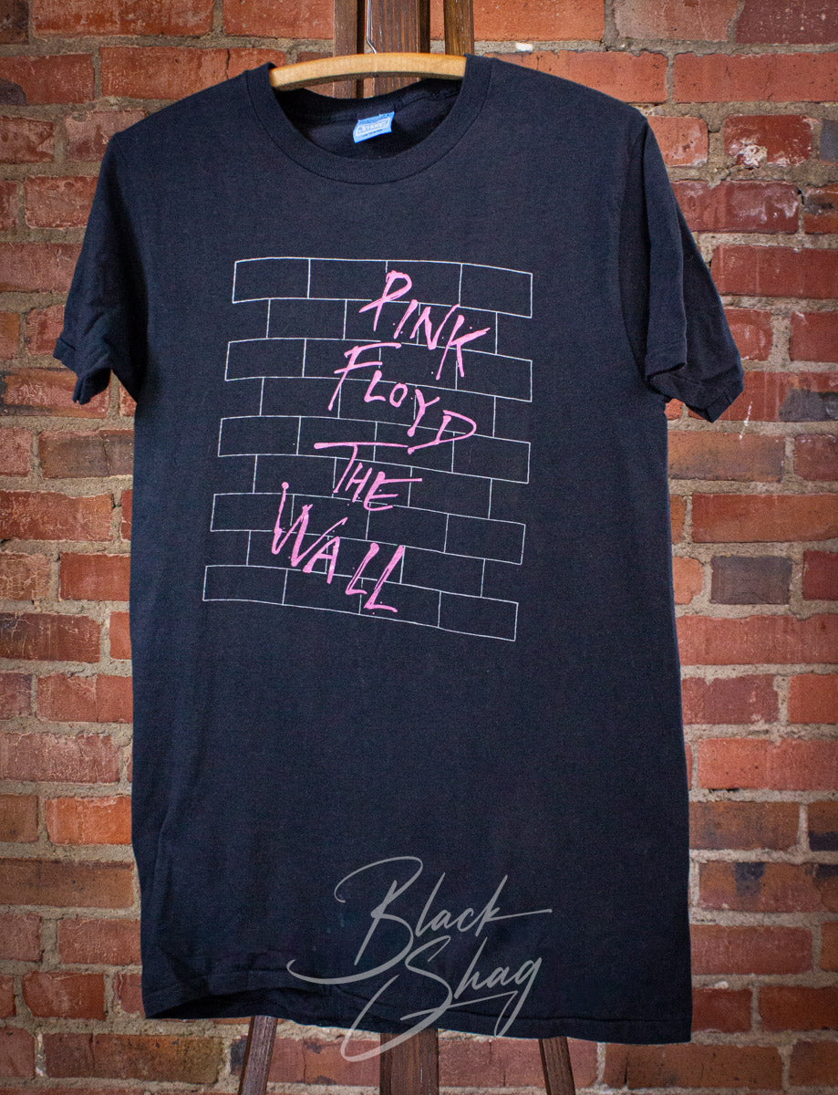 Vintage Pink Floyd The Wall Concert T Shirt 1980 Black Small