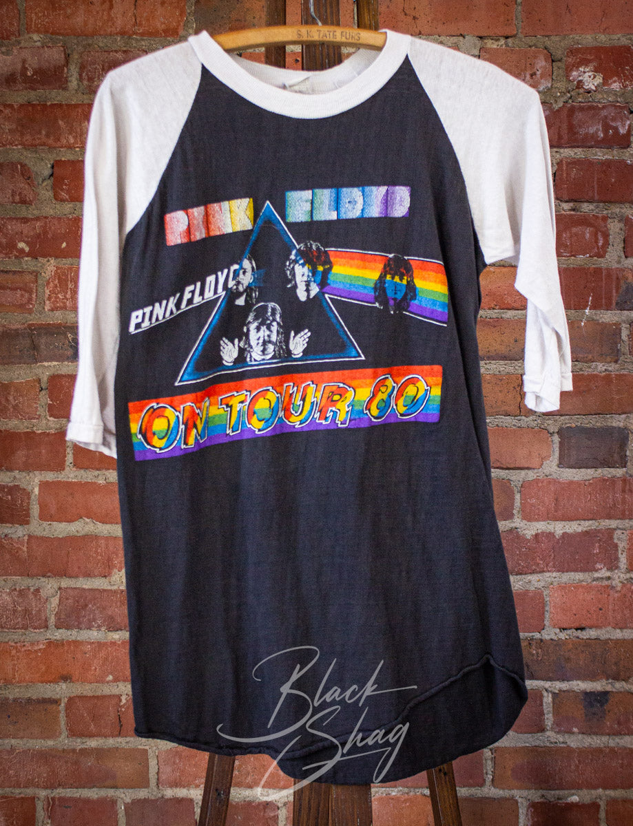 Vintage Pink Floyd The Wall Raglan Parking Lot Concert T