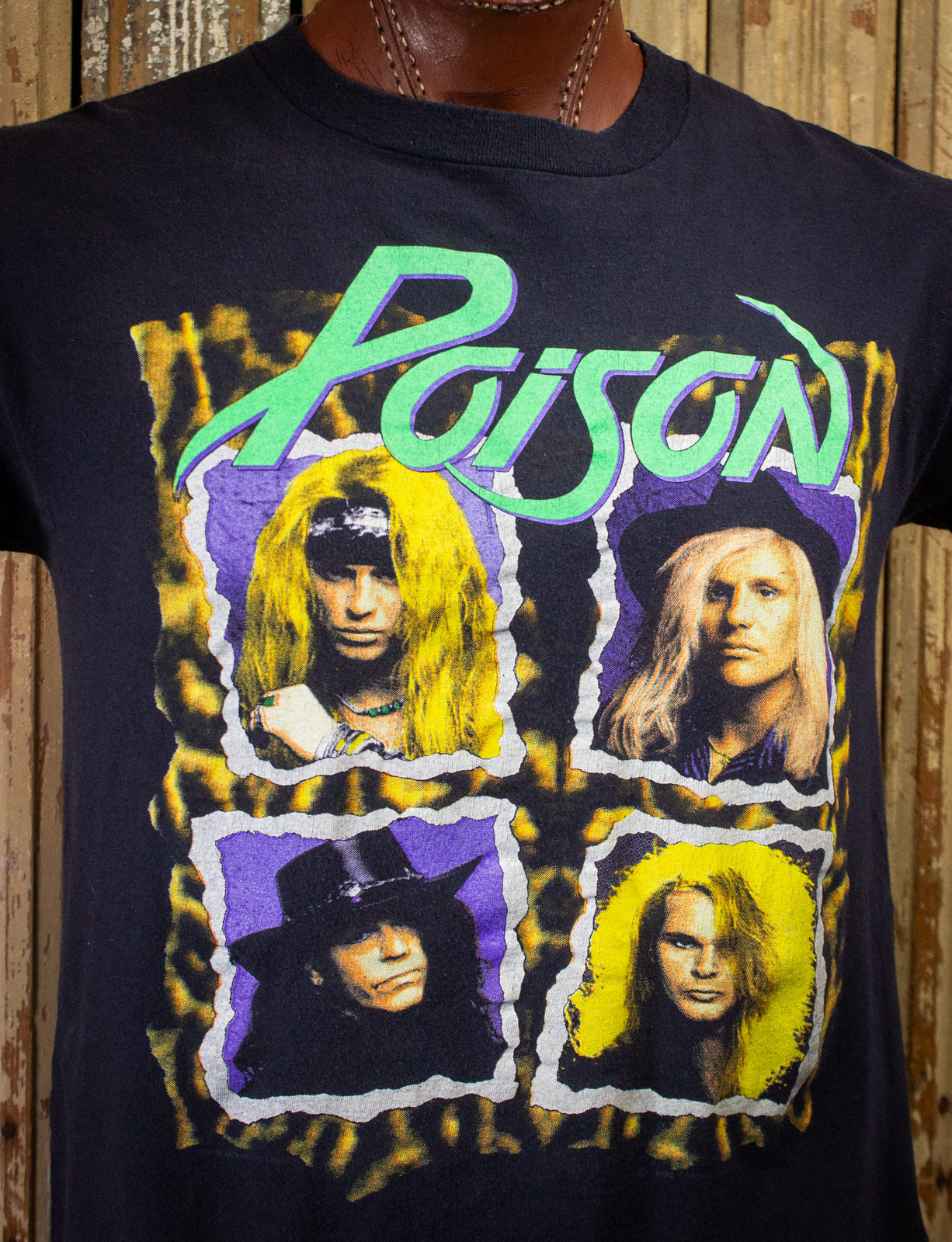 Vintage Poison Flesh & Blood Concert T Shirt 1990-91 Large