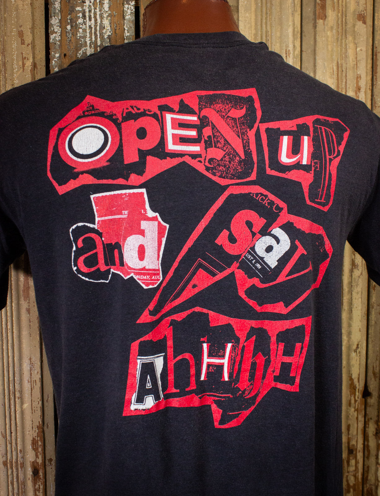 Vintage Poison Open Up And Say Ahhhh Concert T Shirt 1988 Black Large