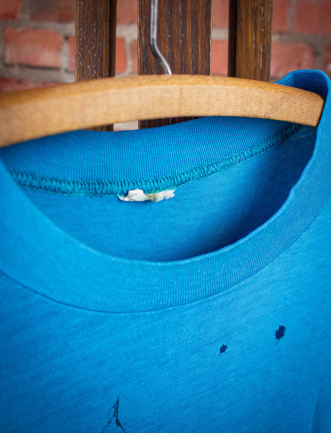 Vintage Puerto Rico Roosevelt Road Souvenir Graphic T Shirt 80s Blue Medium