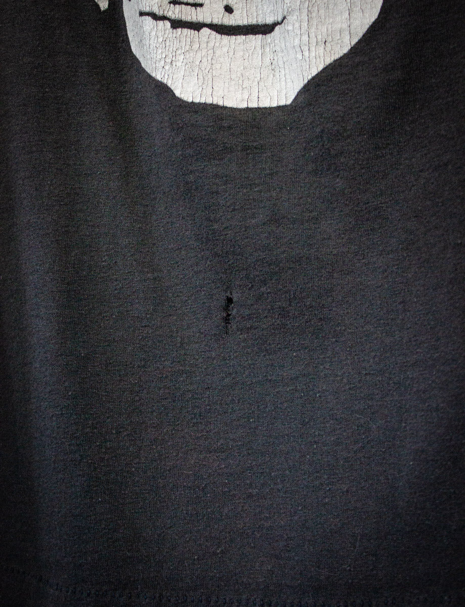 Vintage Punk Skull Graphic T Shirt 90s Black Large