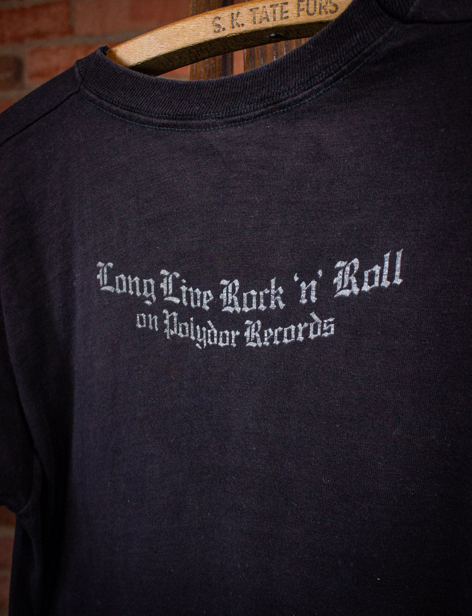 Vintage Rainbow Long Live Rock n Roll Concert T Shirt 1978 Black XS