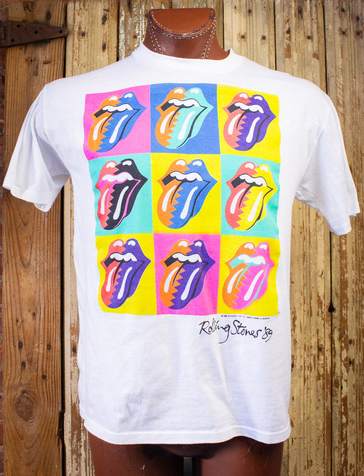 Vintage 1989 hot The Rolling Stones North American Tour T Shirt Tee Size Large