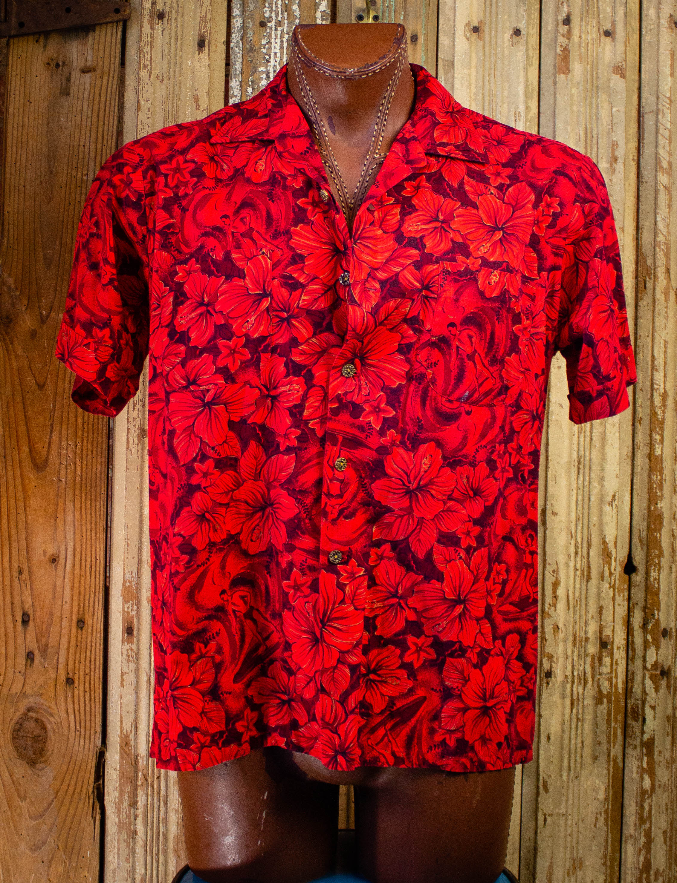 安い最新品60s vintage Penneys hawaiian shirt aloha ヴィンテージ ペニーズ アロハシャツ ハワイアンシャツ 和柄 Mサイズ