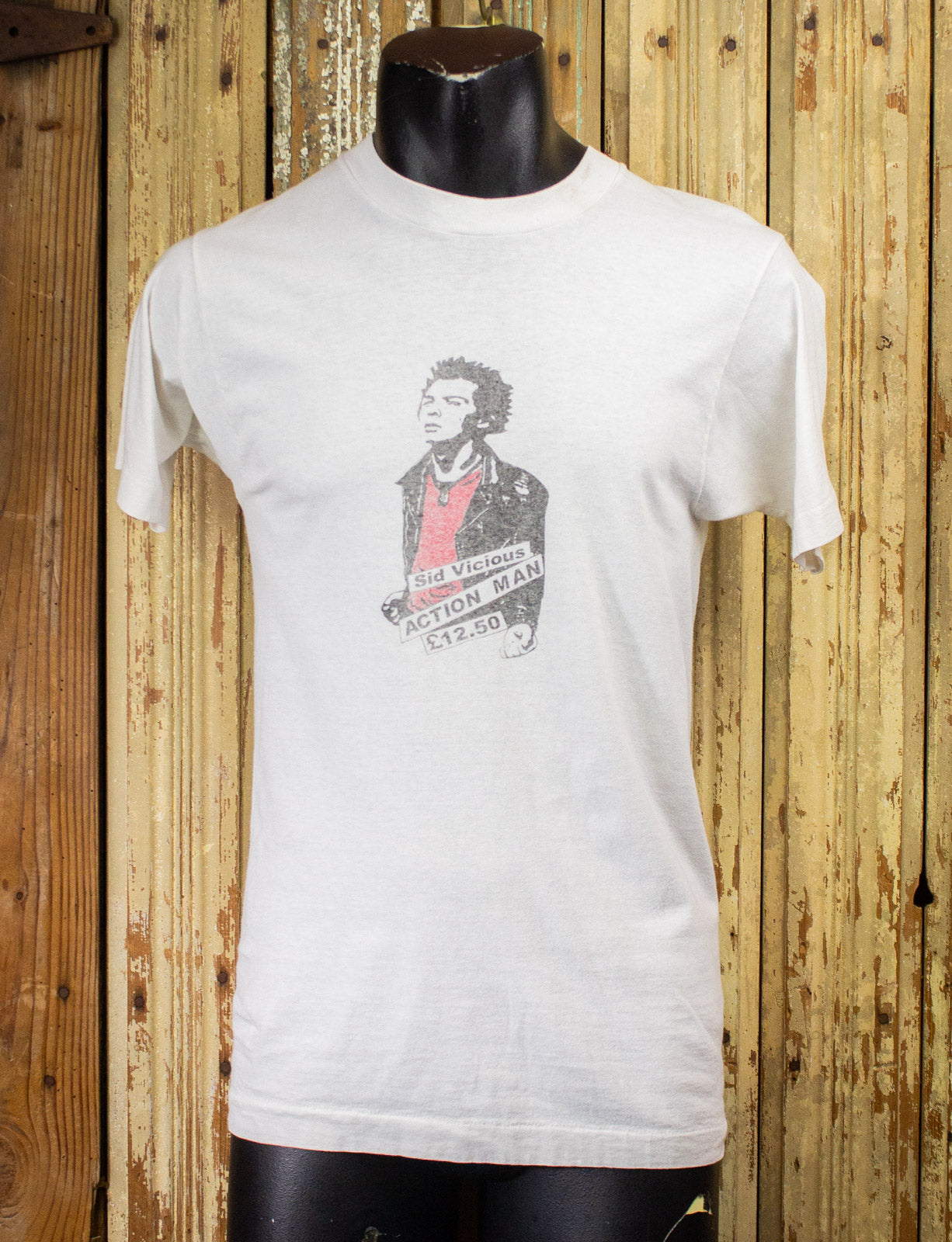 Vintage Sid Vicious Action Man Concert T Shirt 80s White Small – Black Shag  Vintage