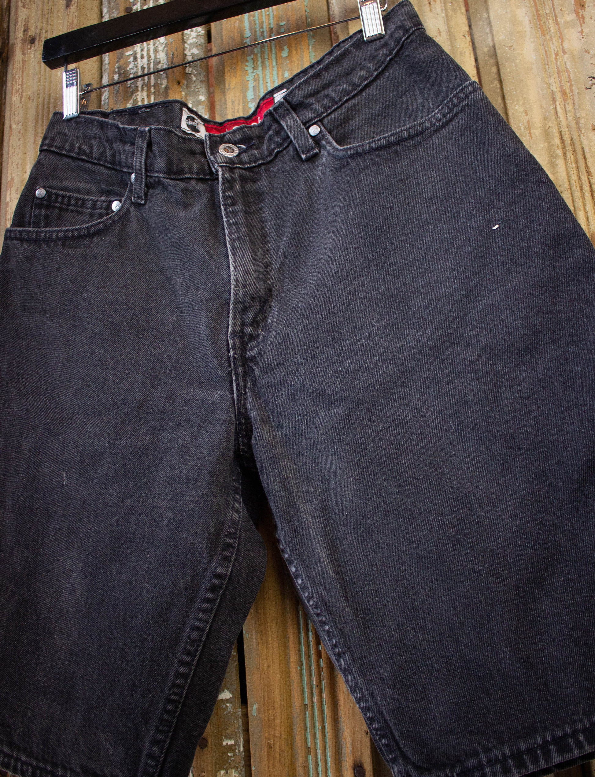 Vintage Levi's Silver Tab Demin Shorts 90s Black 30w