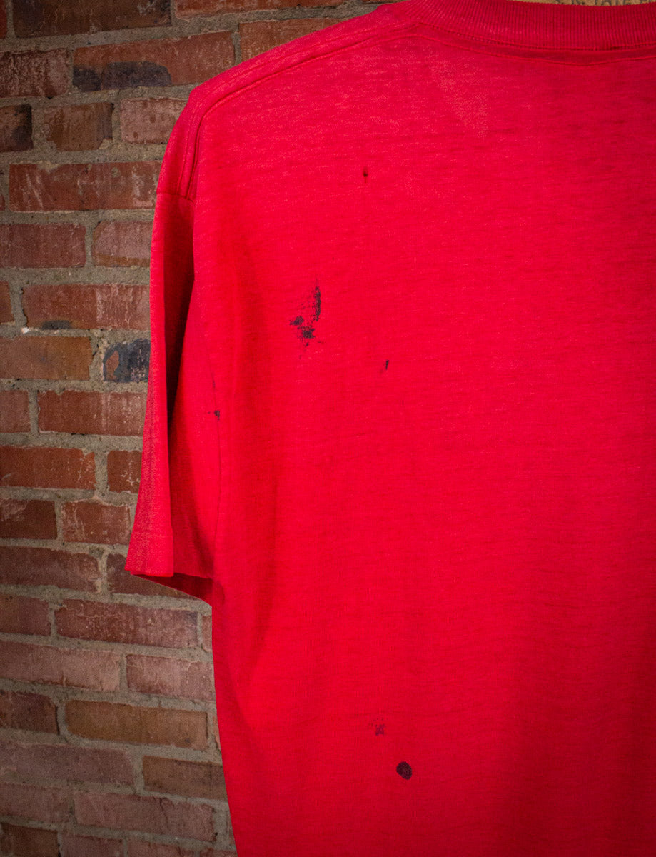 Vintage Smoky MTN Roundup Graphic T Shirt 80s Red S/M