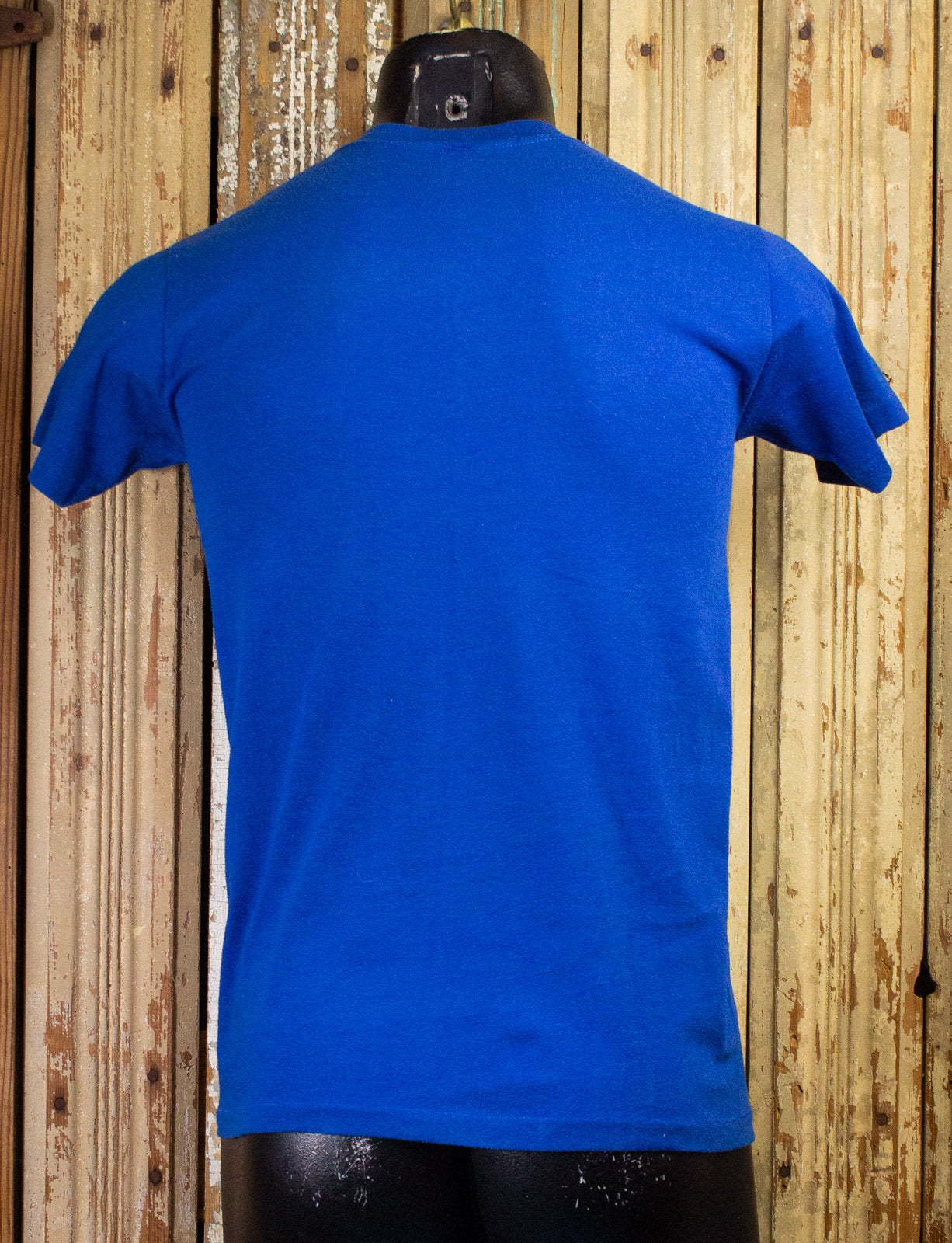 Vintage Smuggling Is High Adventure Graphic T Shirt 70s Blue Small