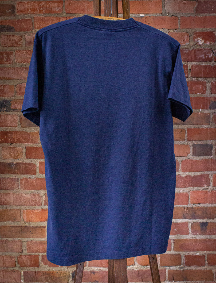 Vintage Spam Graphic T Shirt 90s Blue Medium