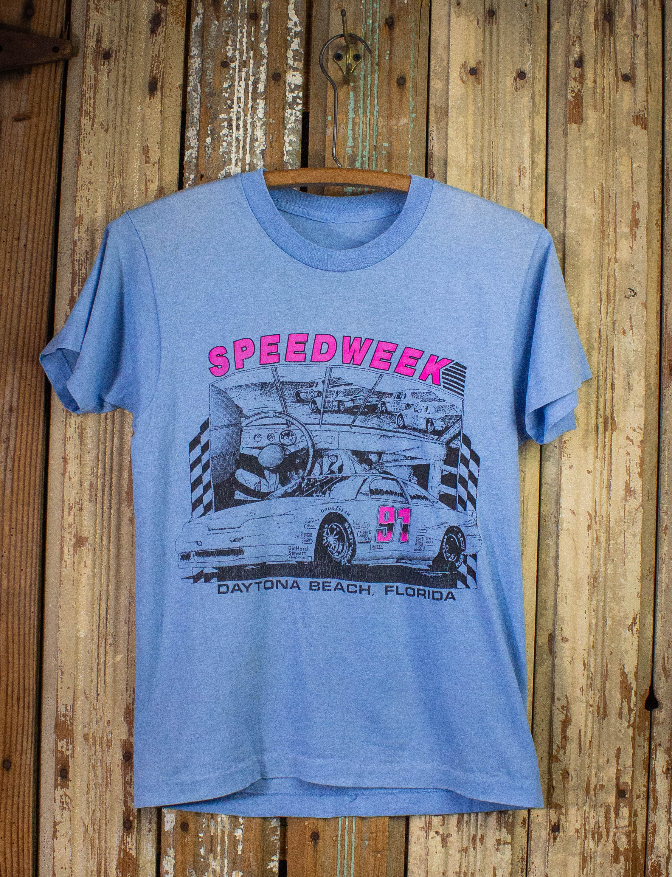 Vintage Speedweek Daytona Graphic T Shirt Blue XS – Black Shag Vintage