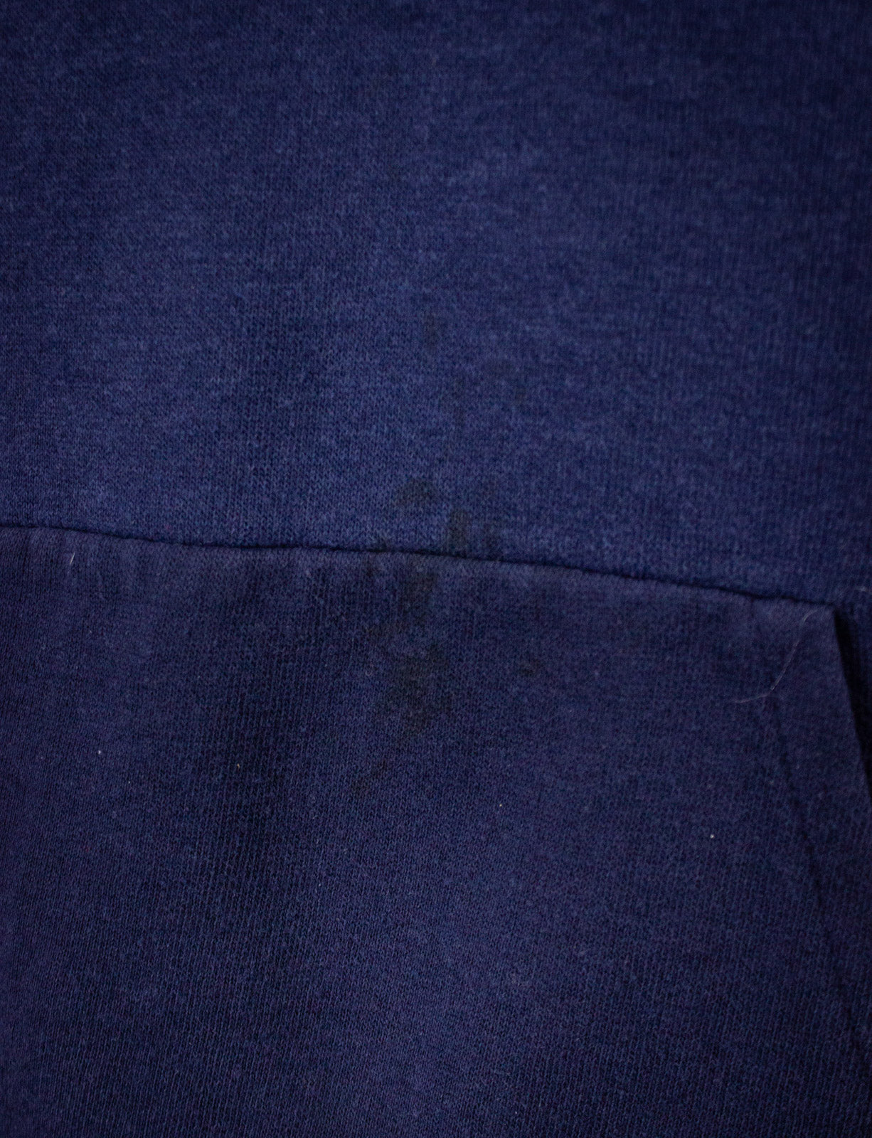 Vintage Stanford University Hoodie 70s Navy Blue Small