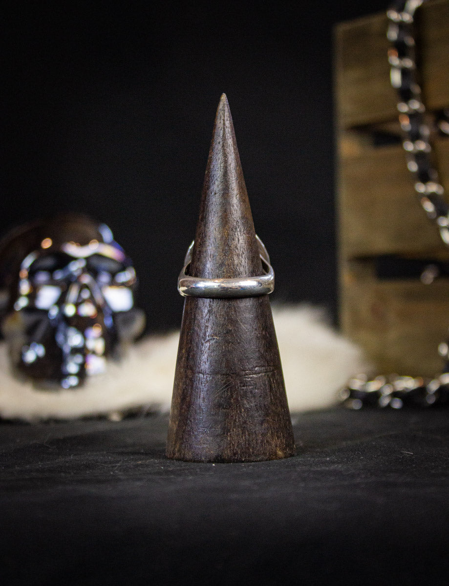 Vintage Sterling Silver And Onyx Ring Size 13