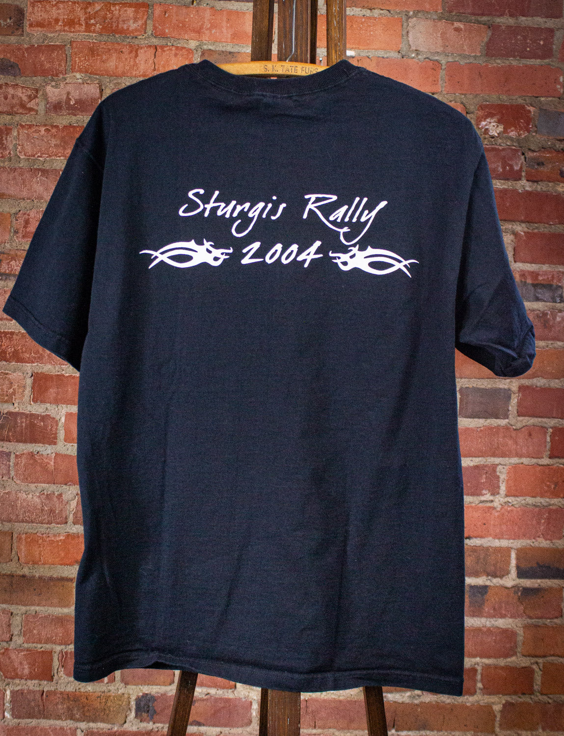 Vintage Sturgis Rally Graphic T Shirt 2004 Black Large