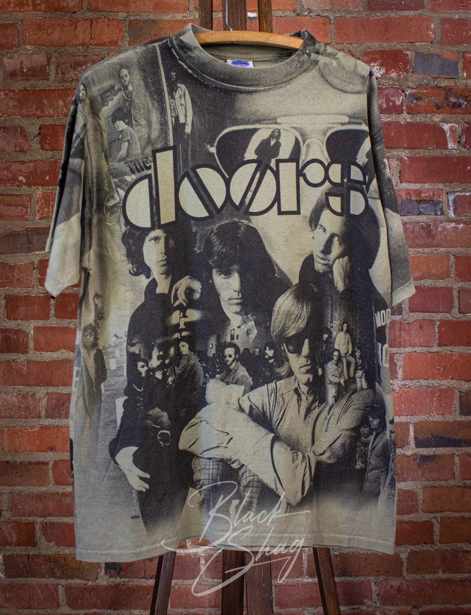 Vintage The Doors AOP Concert T Shirt 1996 Large/XL – Black Shag
