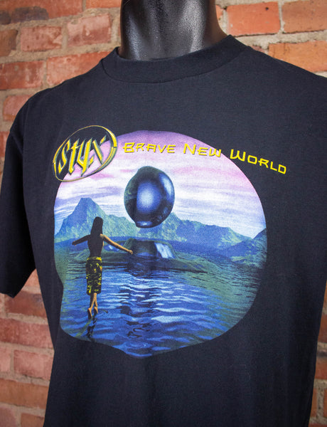 Vintage The Styx Brave New World World Tour Concert T-Shirt 2000 L