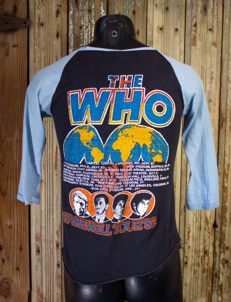 Vintage The Who Concert T Shirt 1982 The First Farewell Tour Black