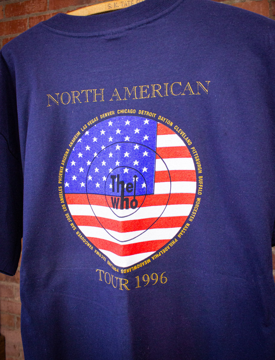 Vintage The Who Quadrophenia North American Tour Concert T Shirt 1996 Blue XL