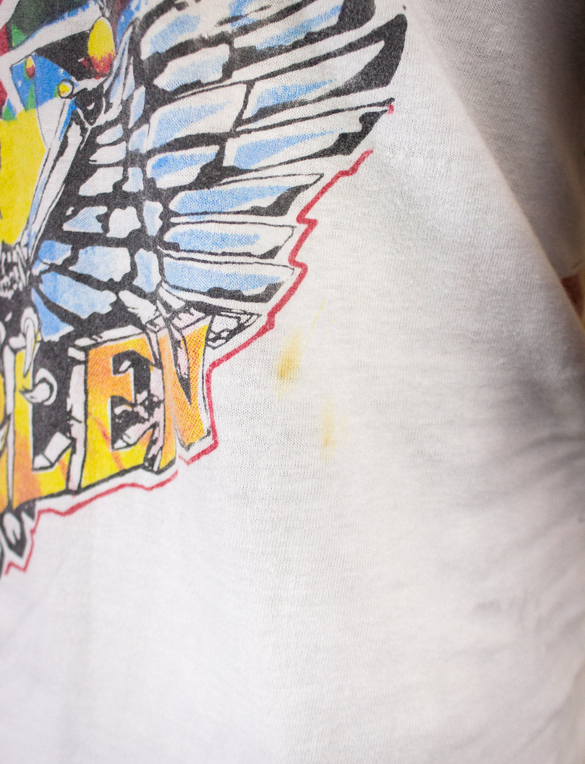 Vintage Van Halen 1984 Tour Parking Lot Raglan Concert T Shirt 1984 XS