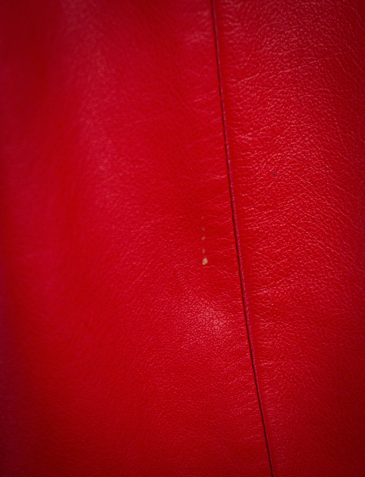 Vintage Wilsons Red Leather Cropped Biker Jacket 90s Large