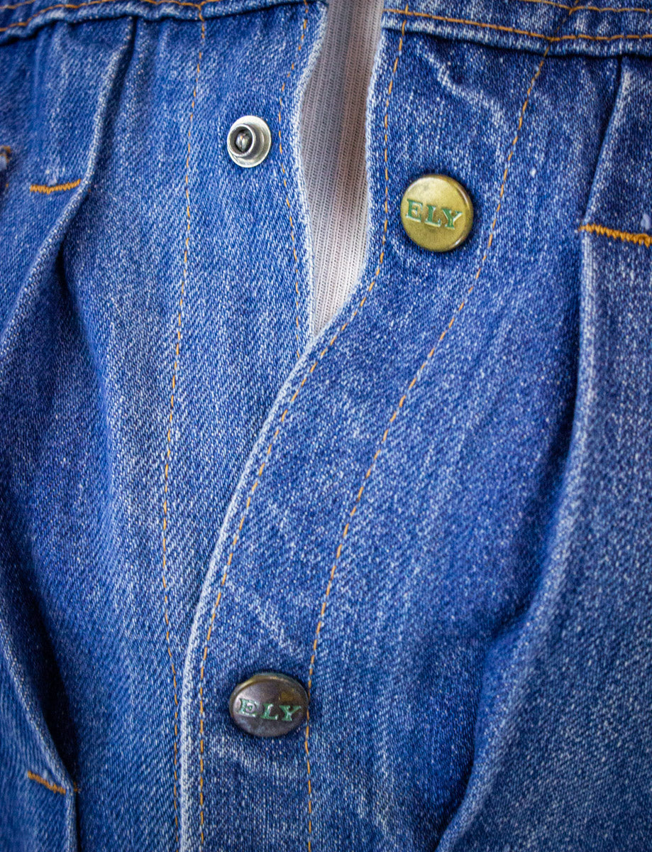 Vintage Women's ELY Denim Jacket 70s Small