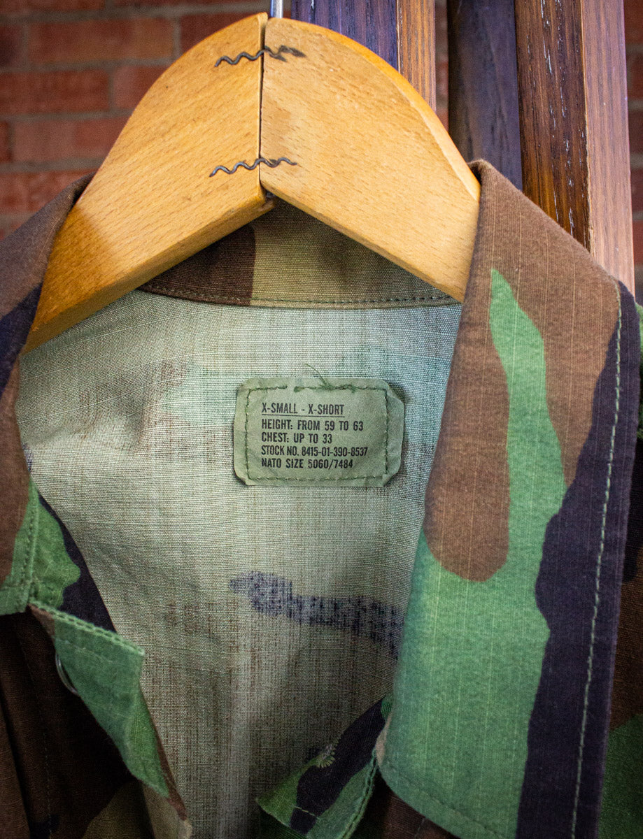 Vintage US Woodland Camo Shirt 80s/90s Small