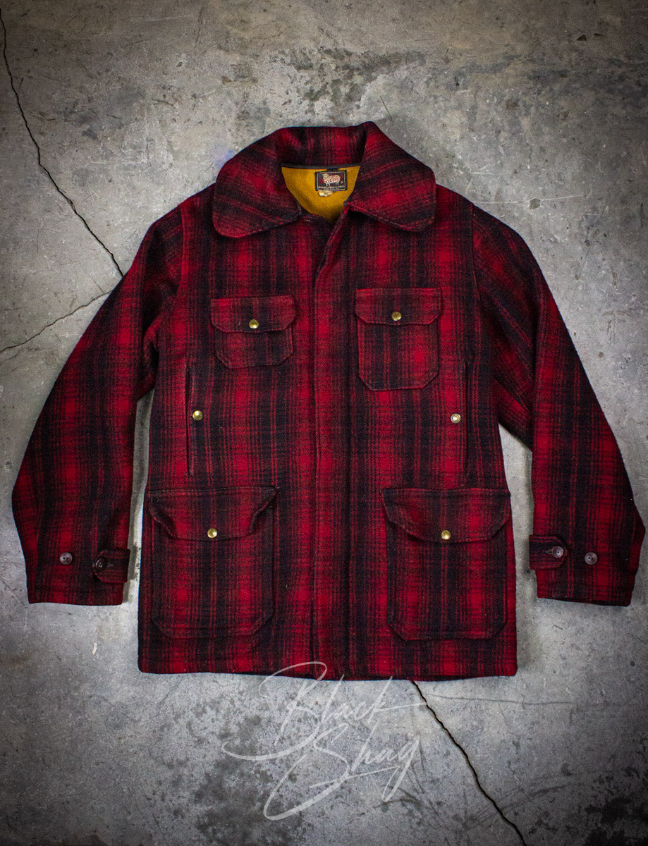 Vintage Woolrich Buffalo Plaid Jacket 50s XL – Black Shag Vintage