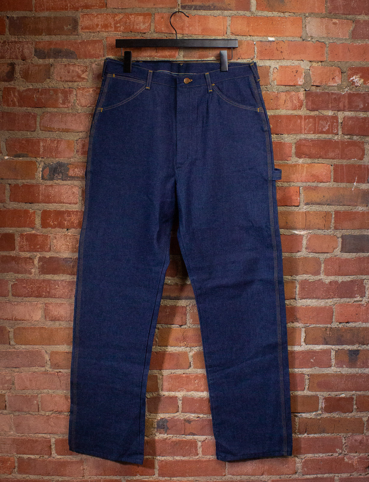 Vintage Wrangler Big Ben Denim Carpenter Jeans 70s Dark Wash 36x34