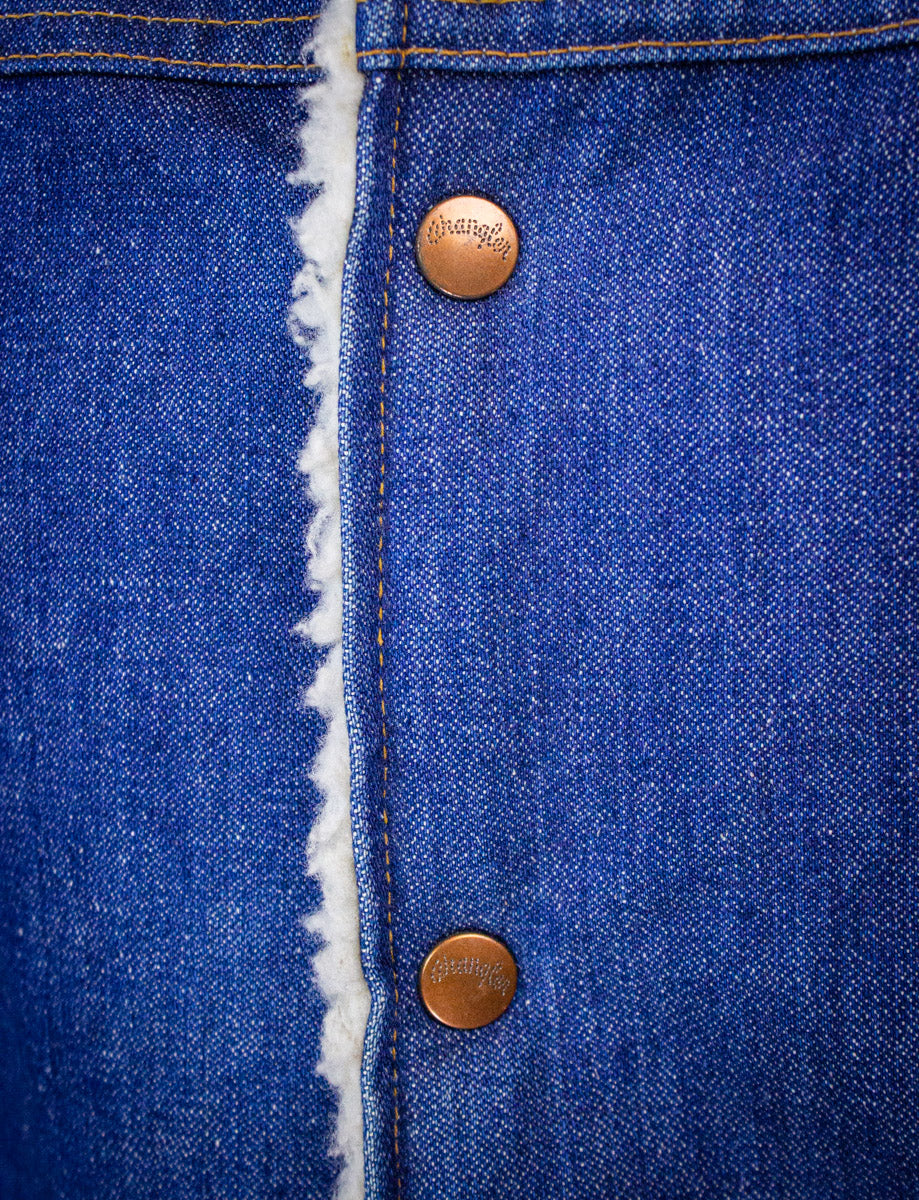 Vintage Wrangler Sherpa Denim Jacket XL
