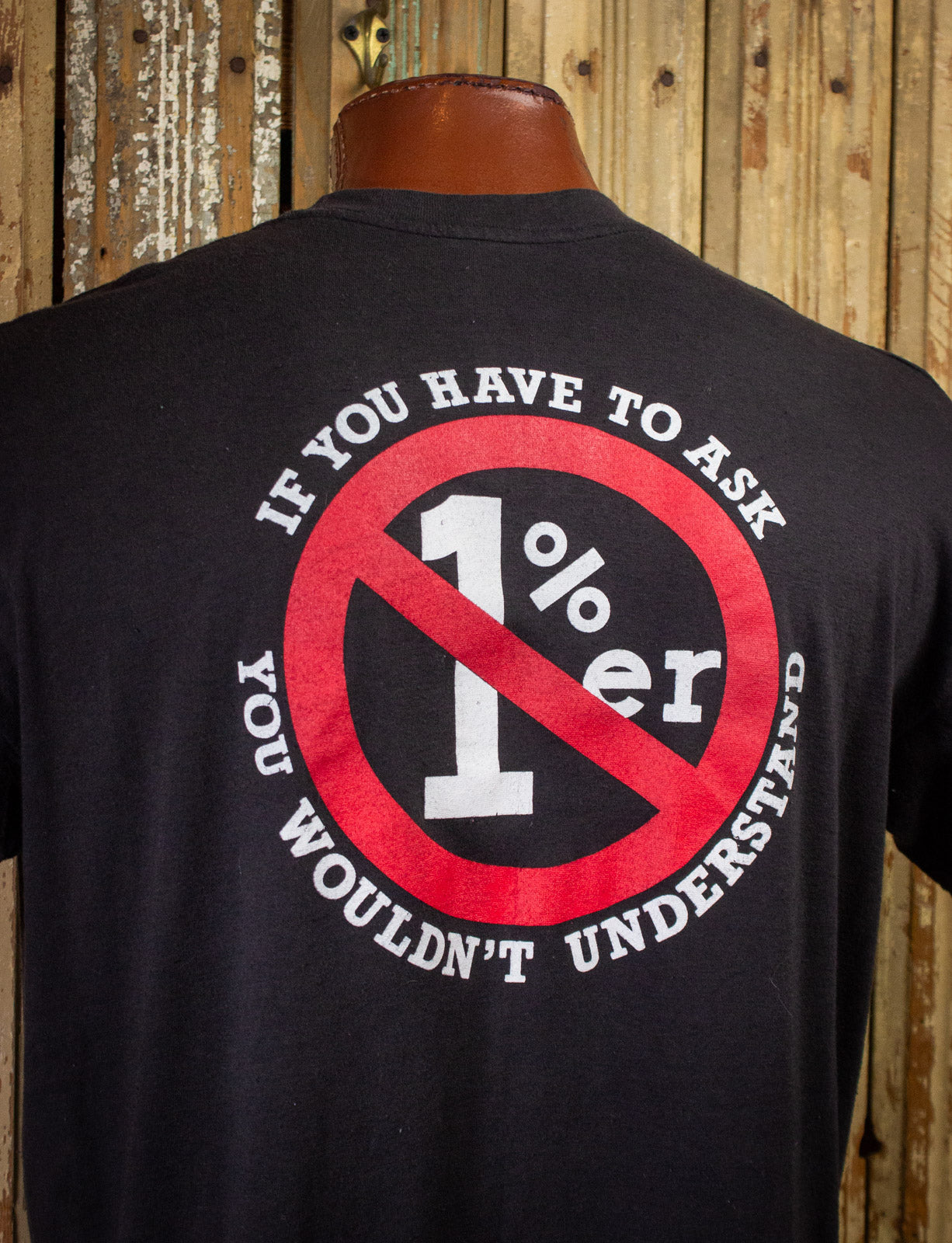 Vintage You Have To Ask Graphic T Shirt Black XL