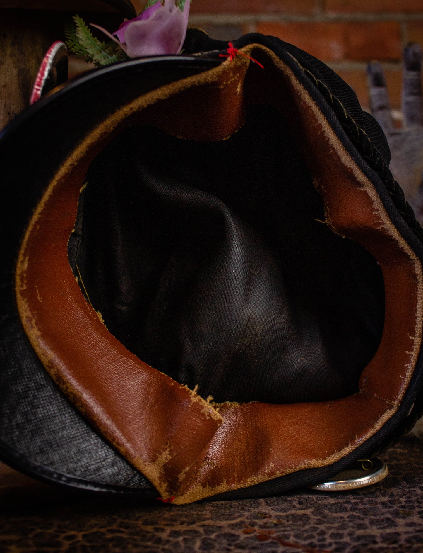 Vintage "John" Biker Hat 60s Black Size 6 5/8