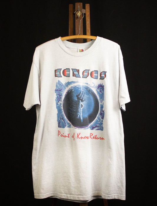 2000 Kansas "Point of Know Return" Concert T Shirt Light Gray XL
