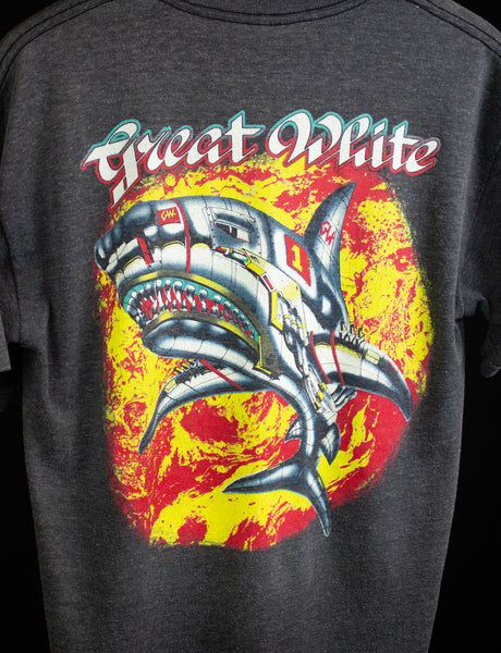 Vintage 80s Great White Bite Back Tour T-Shirt XL Tee Ofishal concert