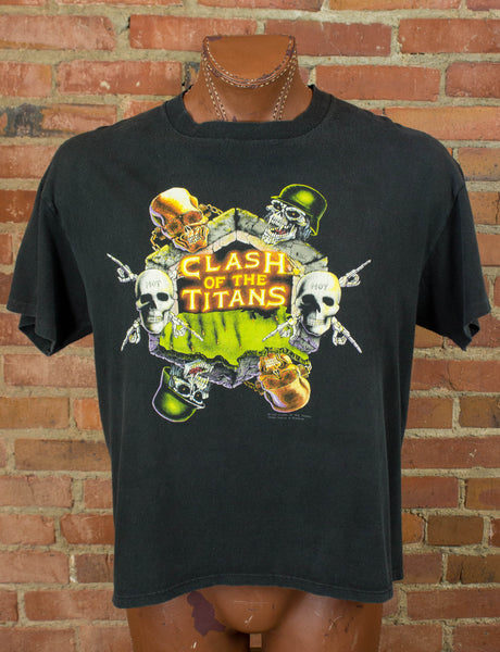 Vintage Clash Of The Titans Europe Tour 1991 Tshirt