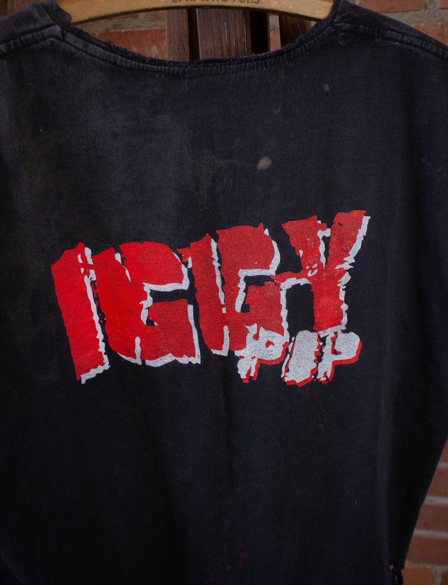 Vintage Iggy Pop Cutoff Concert T Shirt by Dead End Career Club Large