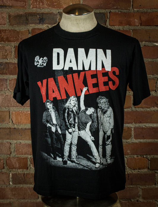 Vintage 1990 Damn Yankees Concert T Shirt Unisex Large