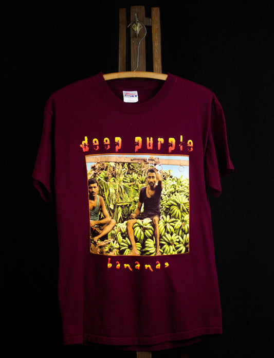 Deep Purple 2004 Bananas Tour Concert T Shirt Burgundy Medium
