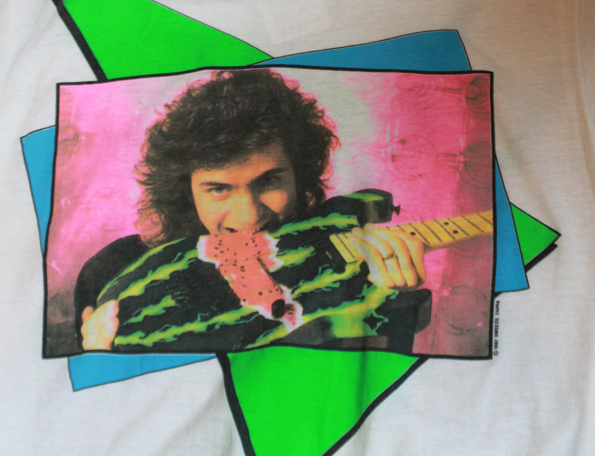 Vintage Dweezil Zappa Concert T Shirt 1987 Tour Unisex Medium