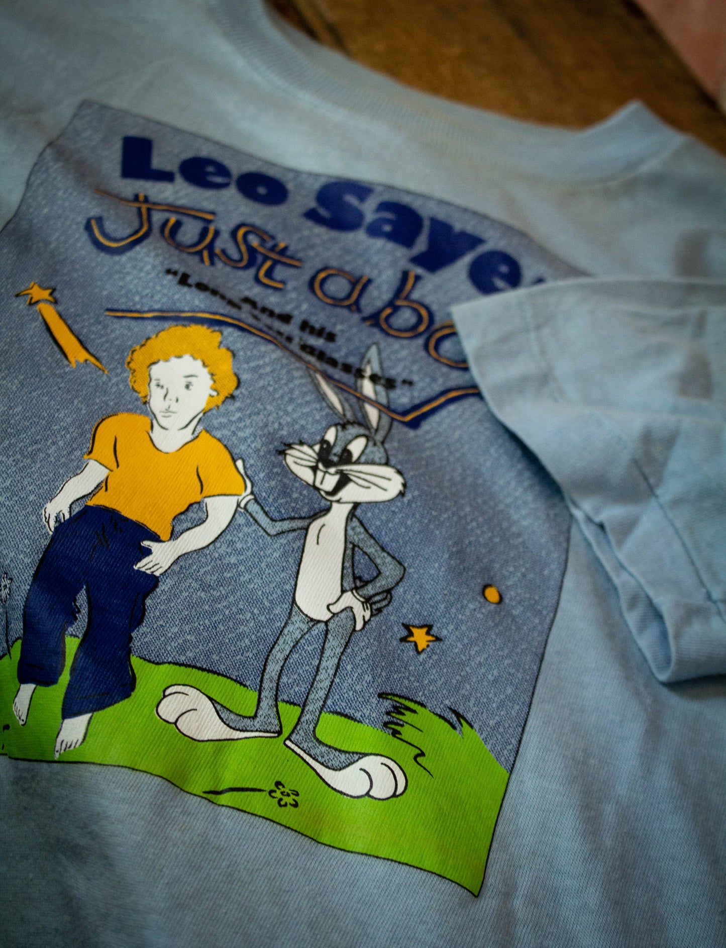 Vintage 1975 Leo Sayer Just A Boy & His Long Tall Glasses Concert T Shirt Small