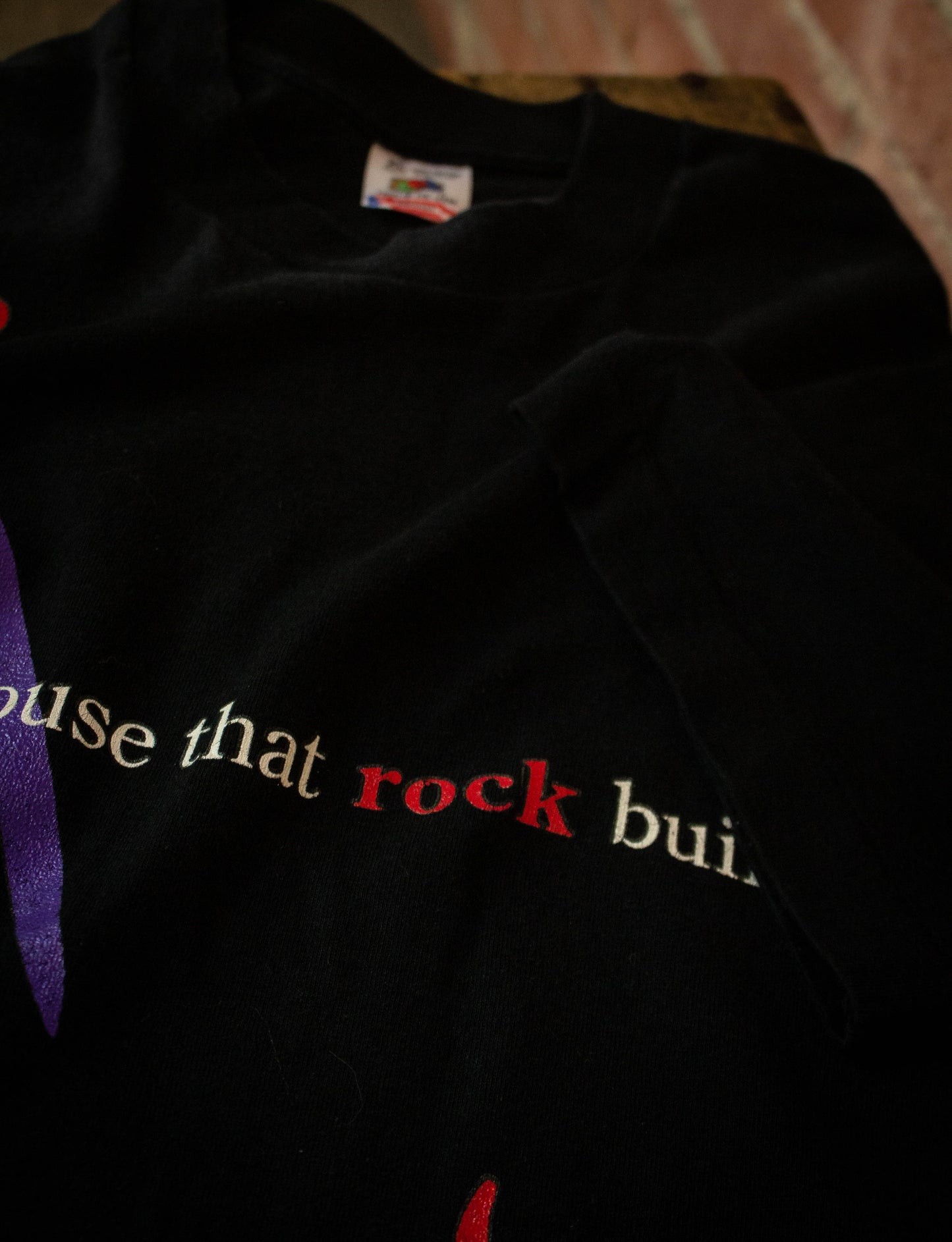 1995 Rock & Roll Hall Of Fame The House That Rock Built Charter Member Vintage Concert T Shirt Black Unisex XL