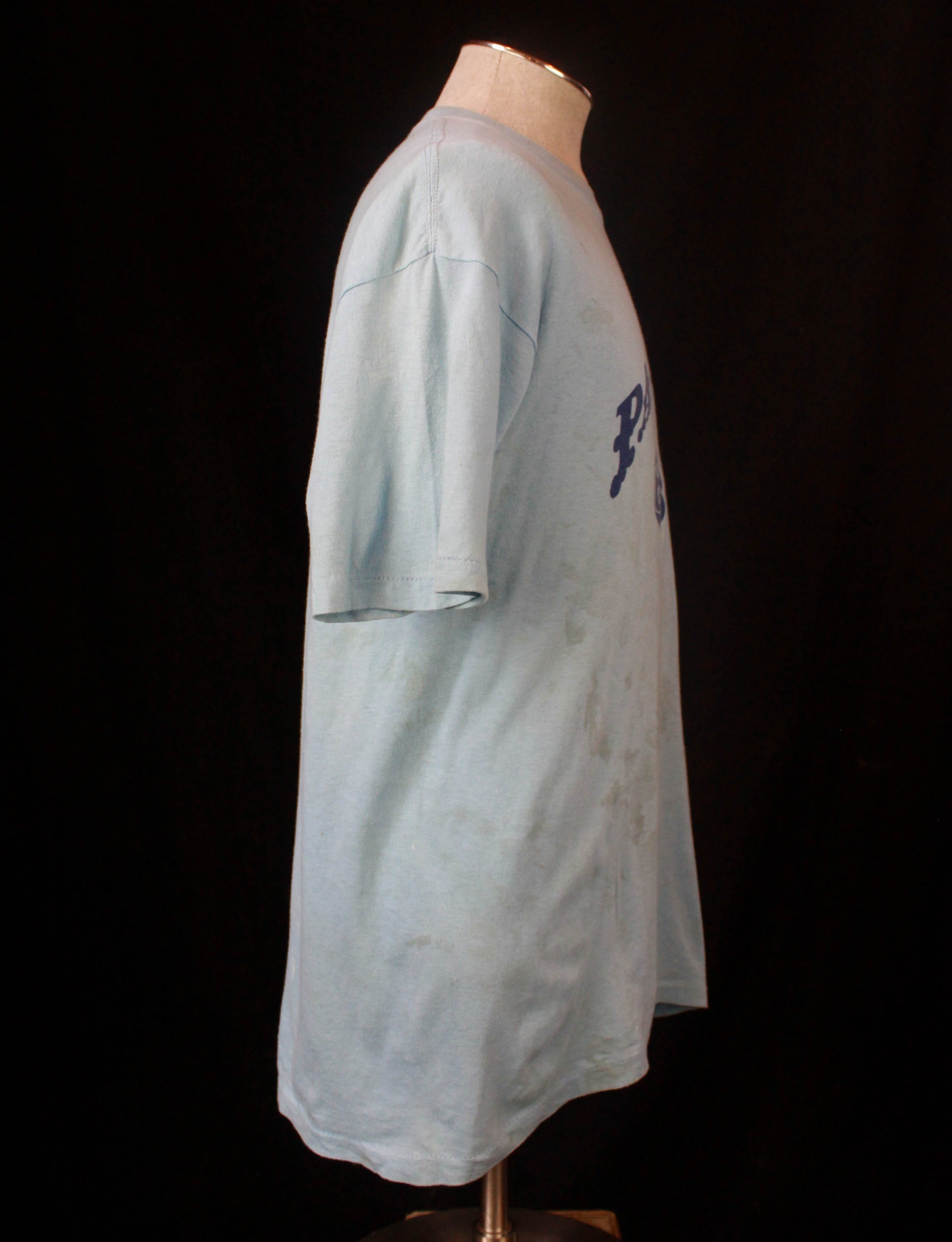 Vintage 1980 Palladium Graphic T Shirt Blue Unisex Large 