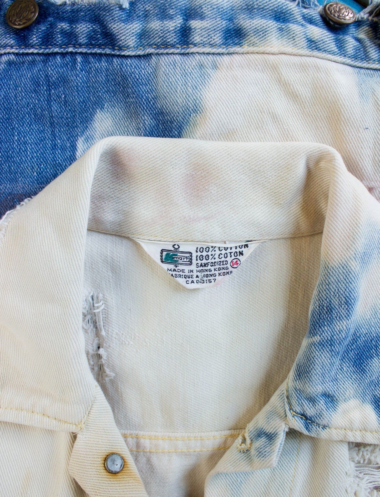 Vintage 70s K-Mart Sanforized Alicia Silverstone Denim Vest By Dead End Career Club Small