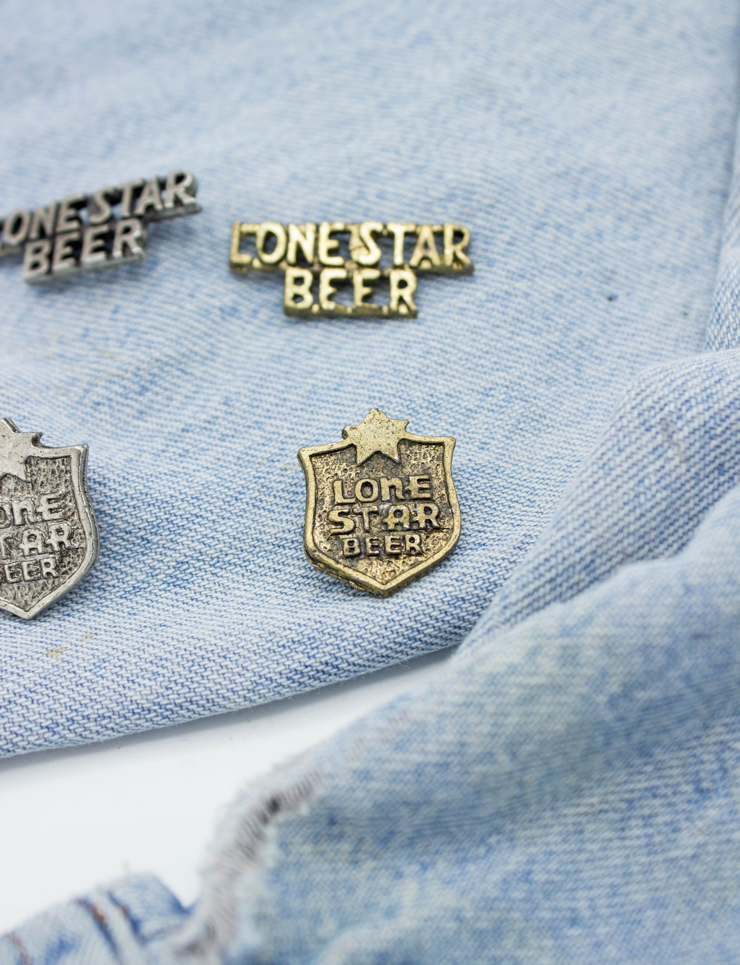 Vintage 70s Lone Star Beer Pins