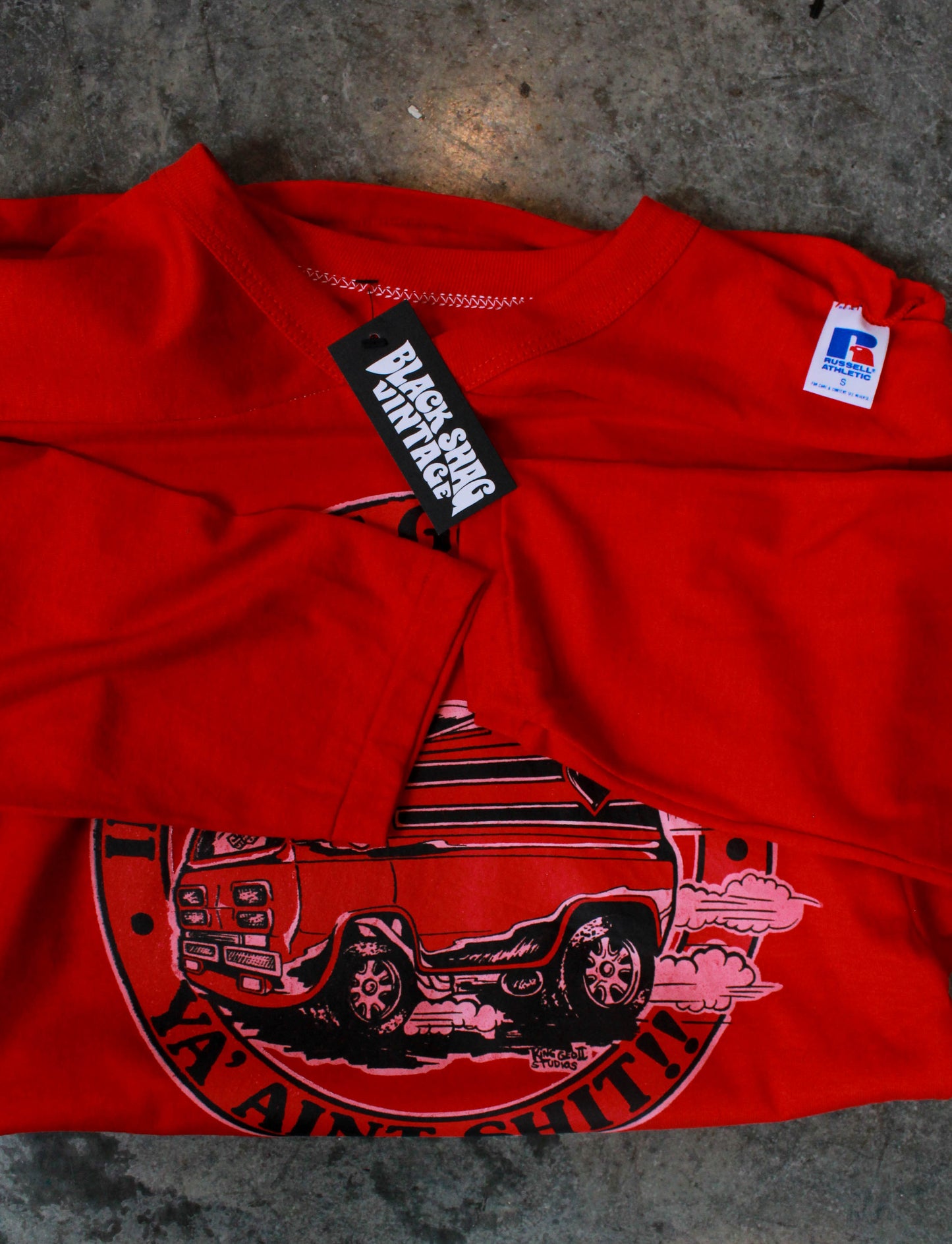 Vintage 80's If You Ain't Got A Van Graphic Shirt Iron On Transfer Long Sleeve Red Unisex Small