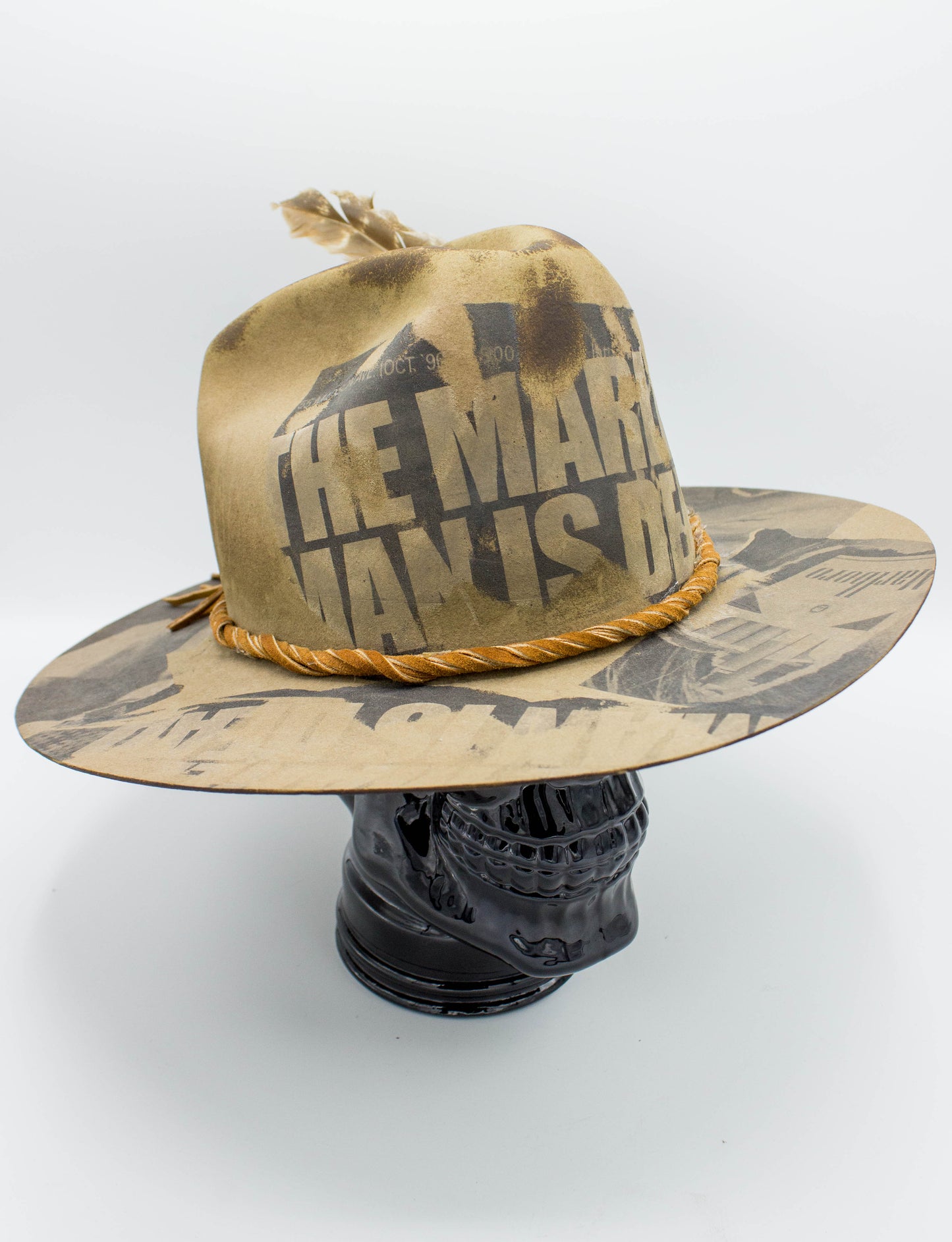 Vintage Cutter Bill B.S.V and Dead End Career Club The Marlboro Man is Dead Custom Cowboy Hat Size 7 1/4