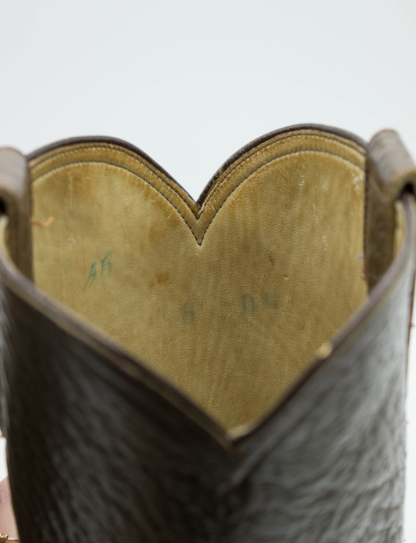 Vintage Men's 60s Acme Brown Pointed Toe Cowboy Boots Size 8D