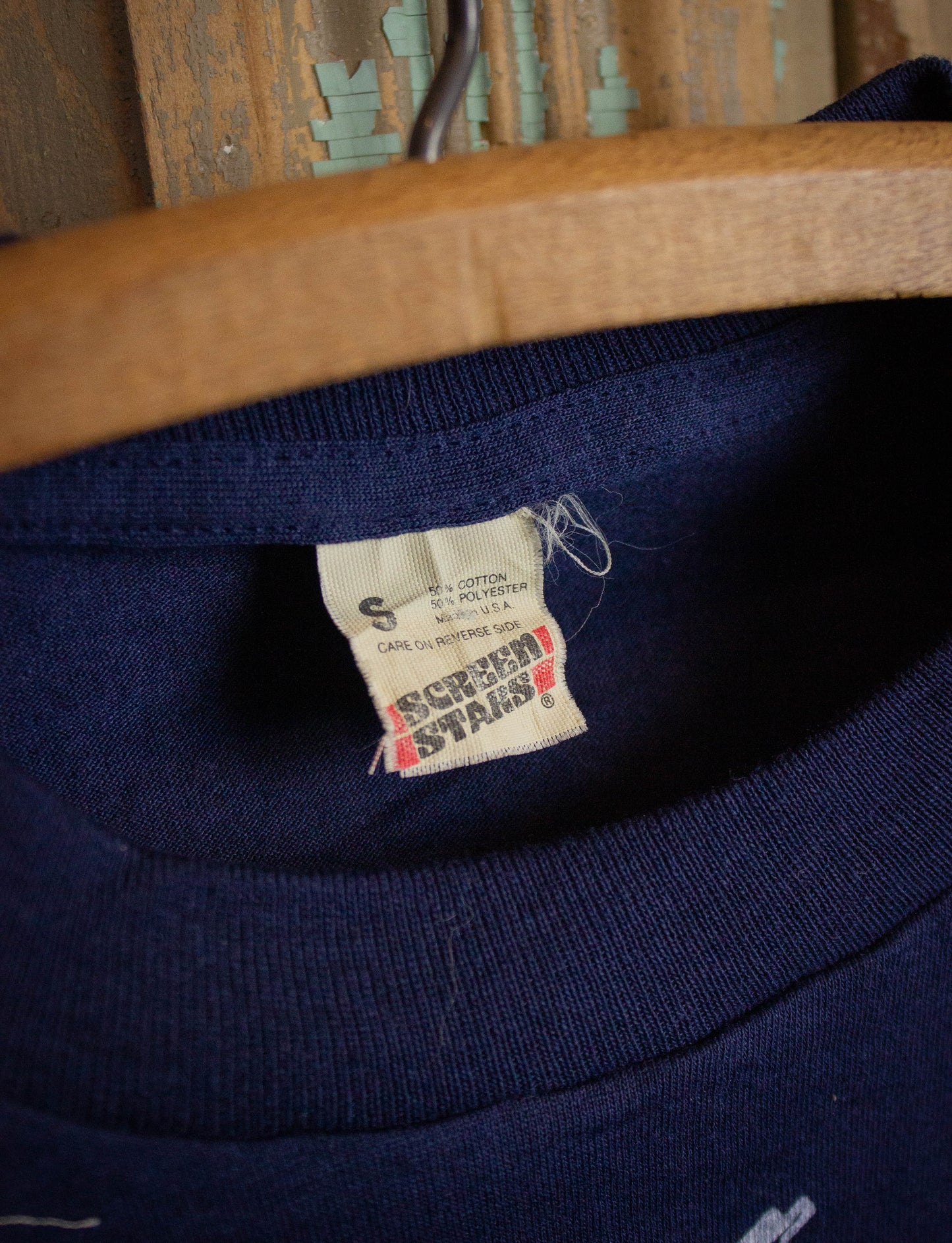 Vintage Motörhead Ace Of Spades Concert T Shirt 80s Blue Small