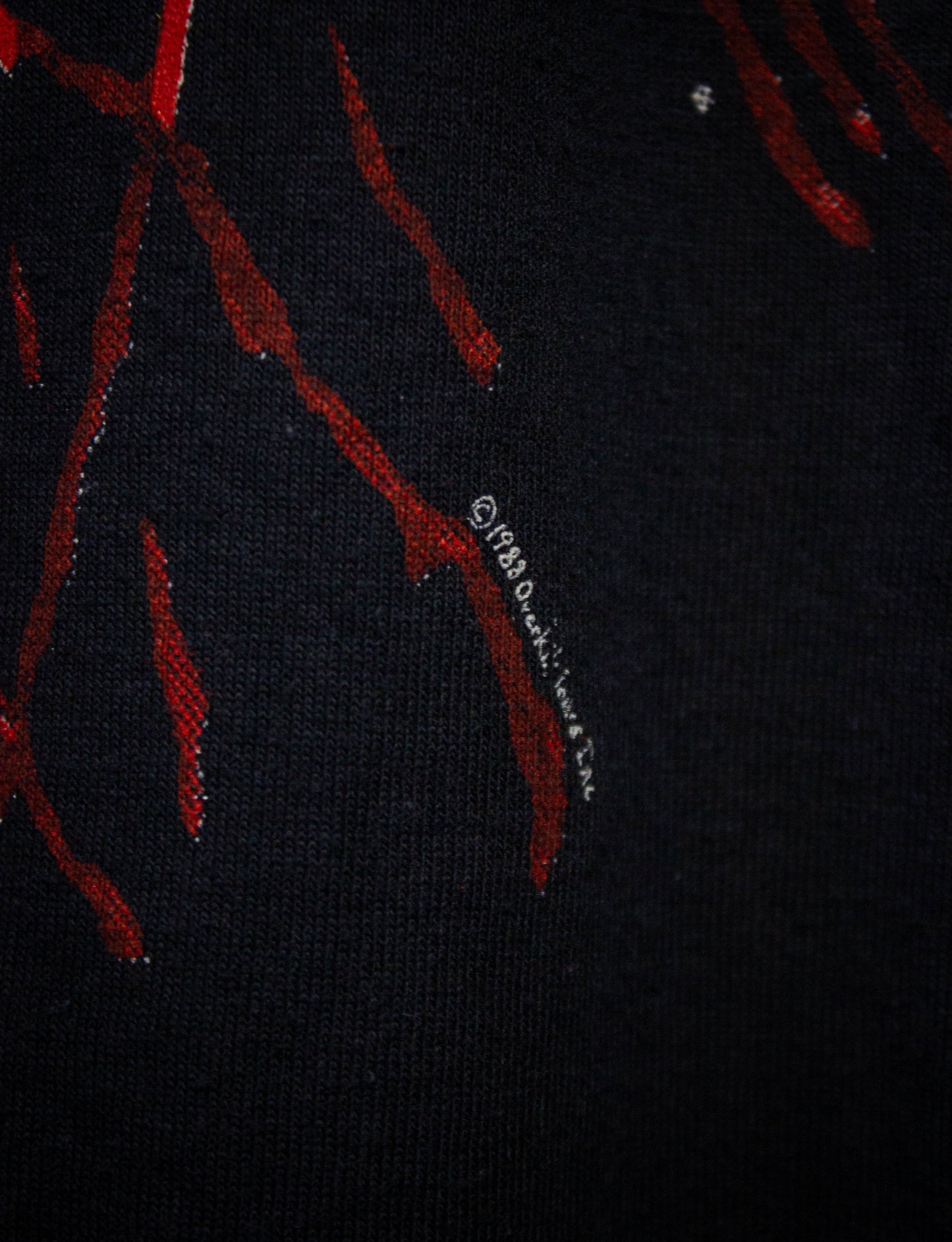 Vintage Over Kill Here's Chaly Concert T Shirt 1988 Black Large