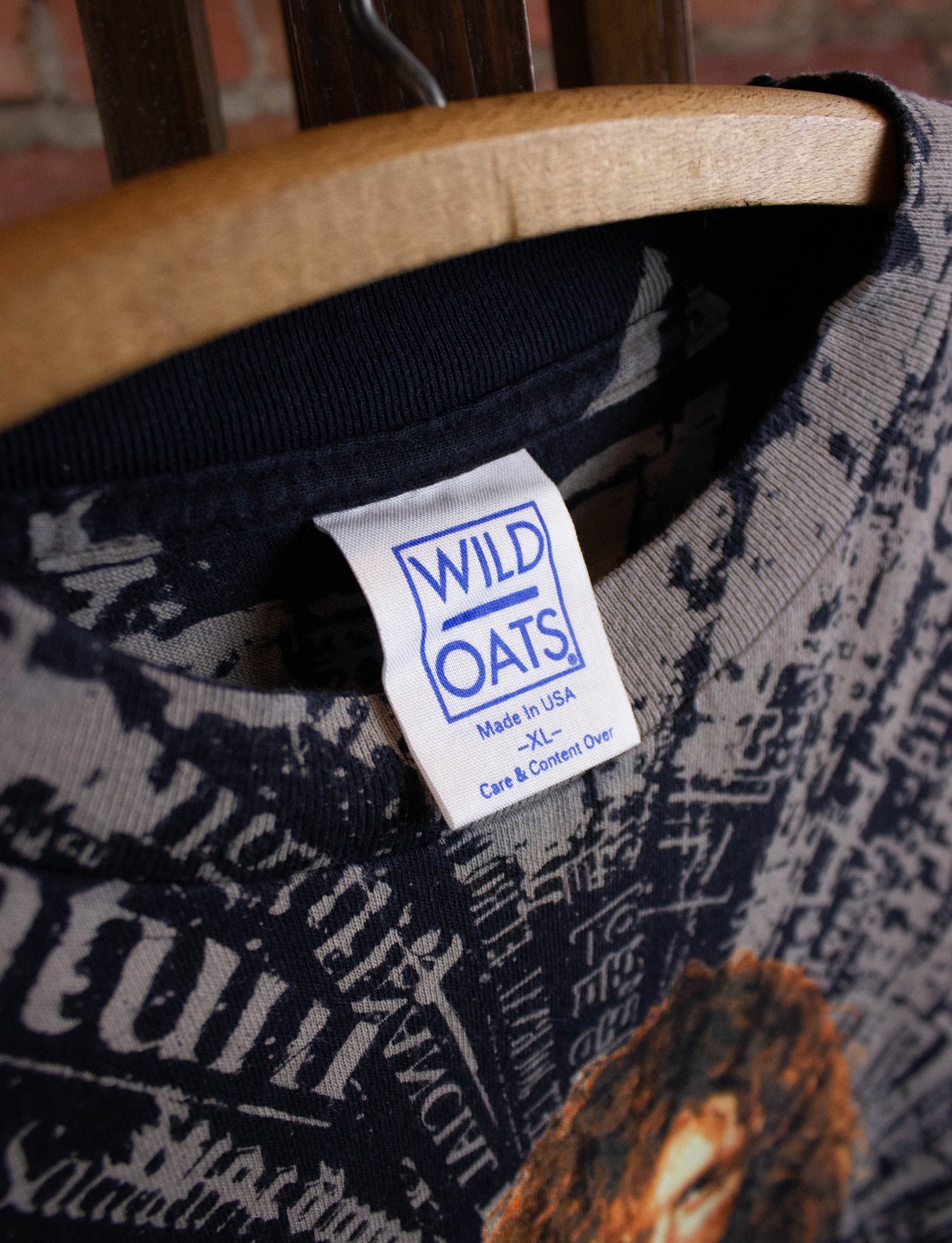 Vintage Robert Plant Fate of Nations All Over Print Concert T Shirt 90s XL