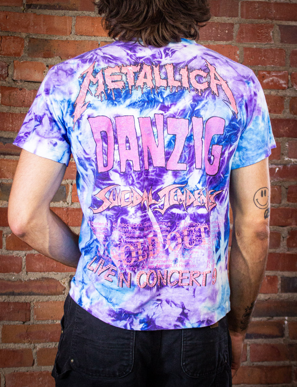 Vintage Metallica Concert T Shirt 1994 Summer Tour Tie Dye L